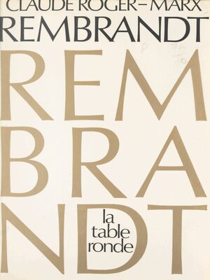 cover image of Rembrandt